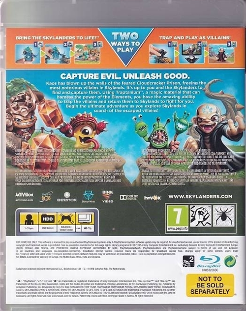 Skylanders Trap Team - Nordic - PS3  (B Grade) (Used)